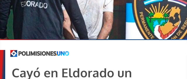 Cayó en Eldorado un asaltante buscado por un violento robo con cuchillo